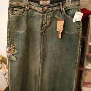 Defuze Jean maxi skirt